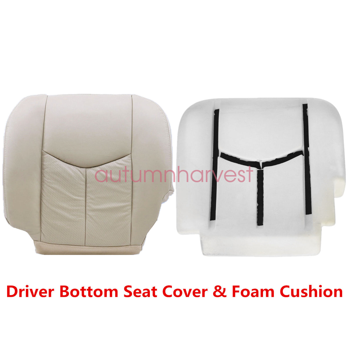 Fits 2003 2004 2005 2006 Cadillac Escalade Driver Seat Cover & Foam Cushion Tan
