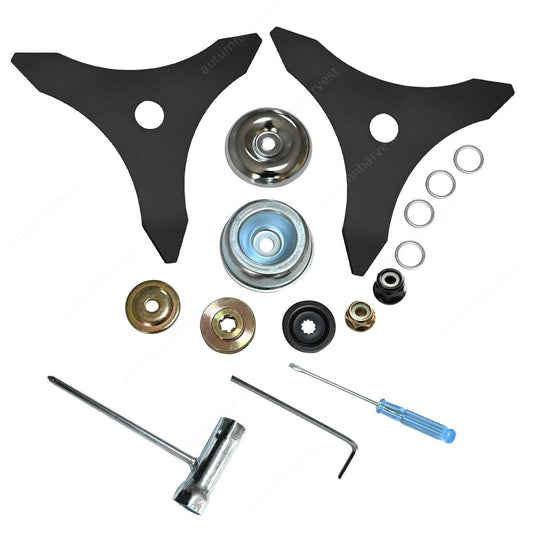 For Husqvarna For Stihl 2 Pack 10"x3 Teeth Steel Weed Eater Blade String Trimmer
