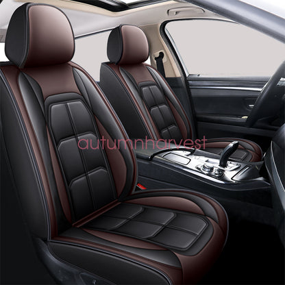 Fits 2009-2021 Dodge Ram 1500 Car Seat Cover 5 Seats Full Set PU Leather Cushion