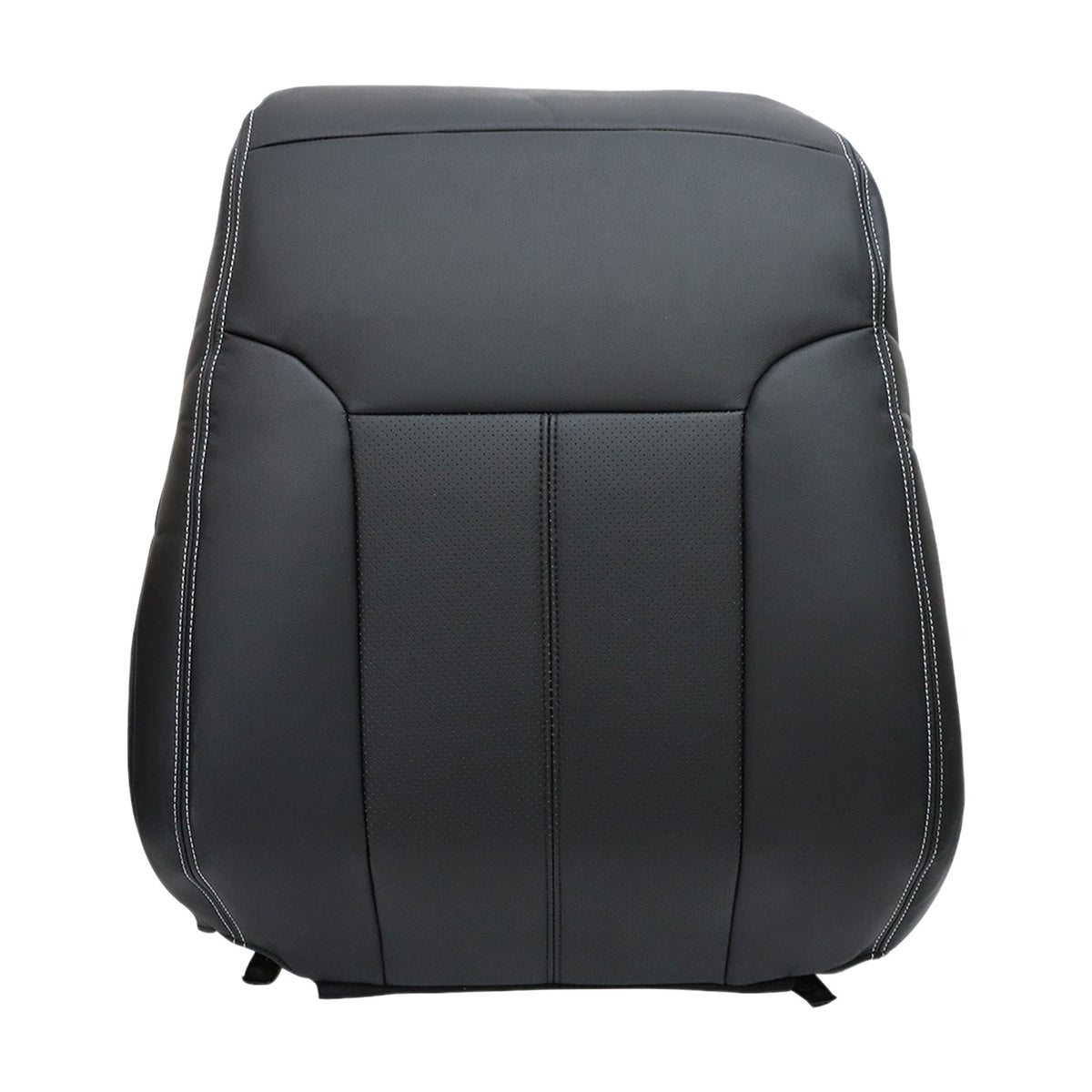For 2011-2016 Ford F250 F350 Driver Bottom & Top Back Leather Seat Cover Black