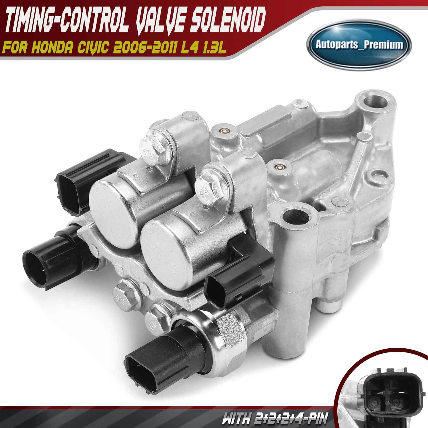 Engine Variable Valve Timing (VVT) Solenoid For 2006-2011 Honda Civic L4 1.3L