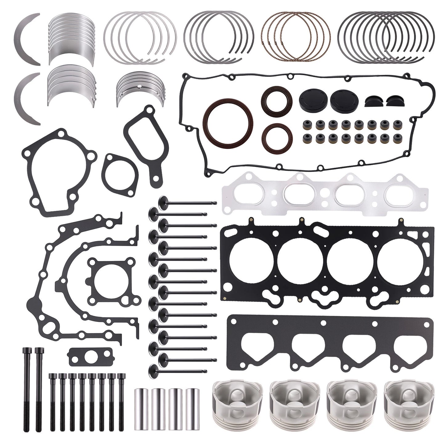 G4GC 2.0L Engine Rebuild Overhaul Kit Set For Hyundai Elantra Tucson Kia Soul US