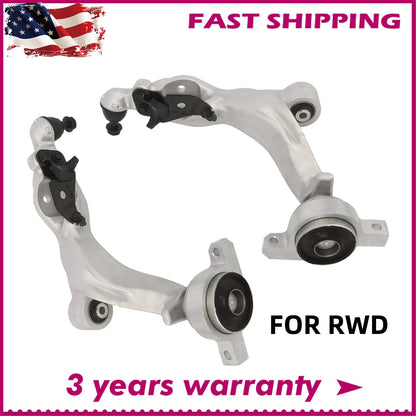 For Infiniti Q50 Q60 EX35 EX37 QX50-RWD Front Lower Control Arms Ball Joint Kit