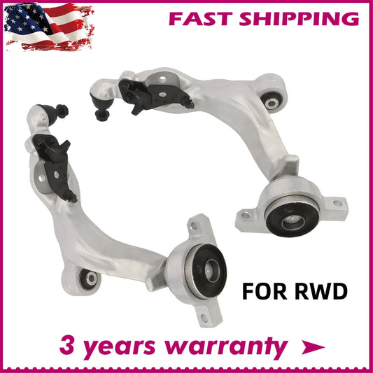 For Infiniti Q50 Q60 EX35 EX37 QX50-RWD Front Lower Control Arms Ball Joint Kit