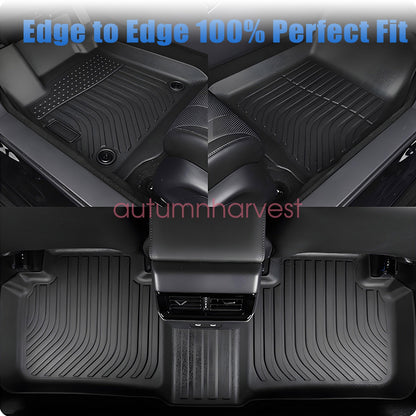 TPE Floor Mats Liner Set For 2017-2025 Chrysler Pacifica Hybrid 3D Waterproof