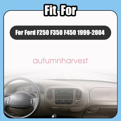 For 1999-04 Ford F250 F350 F450 Leather Dashboard Dash Cover Dashmat Mat Carpet