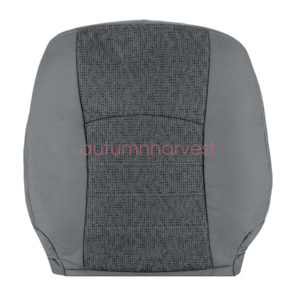 2013-18 For Dodge Ram 1500 2500 3500 SLT Driver Bottom-Top Cloth Seat Cover Gray