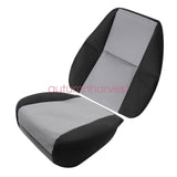 For 07-14 Chevy Silverado 1500 2500HD Driver Bottom & Top Cloth Seat Cover Gray