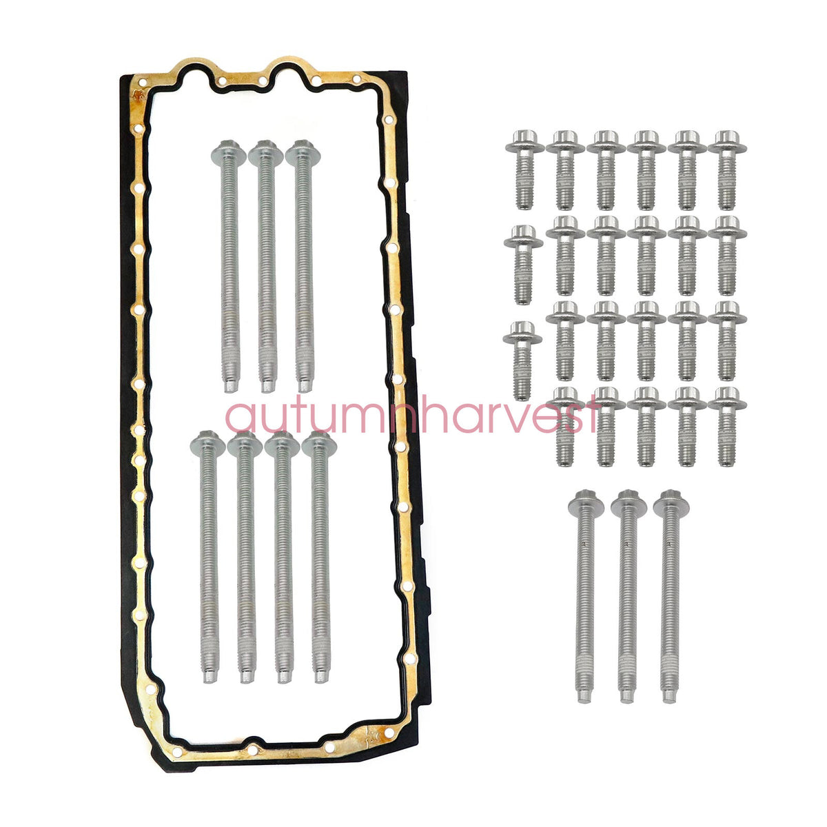 Engine Oil Pan Gasket w/ Engine Oil Pan Bolt Kit For BMW 335i 435i 535i N55 N54