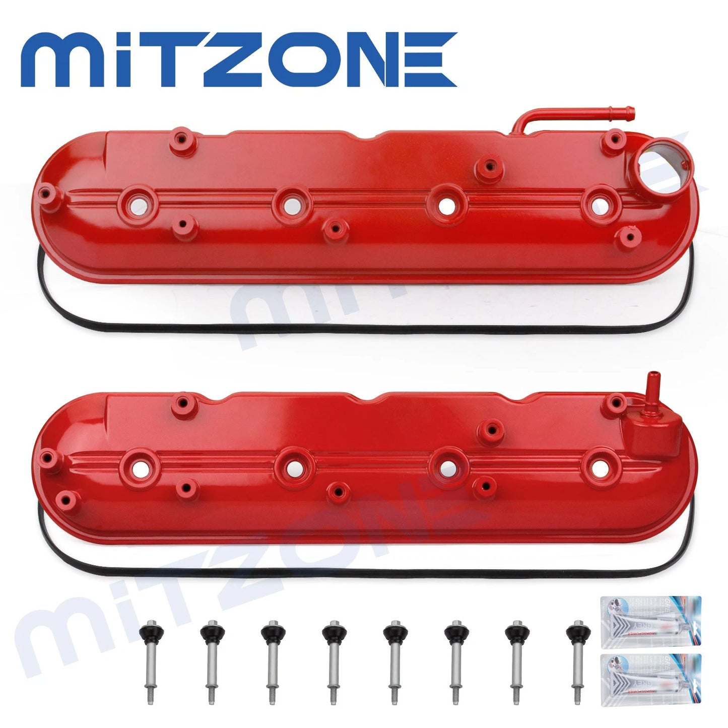 For Chevy Corvette Silverado GMC Sierra Cadillac 09-20 V8 2X Valve Cover Set