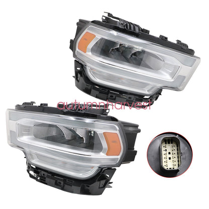 Headlight Full LED w/ Reflector Type For 2019 2020-2024 Ram 2500 3500 Left&Right