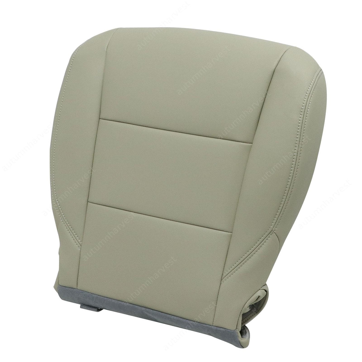 2X For 2015-2020 Toyota Sienna Driver & Passenger Bottom Leather Seat Cover Gray