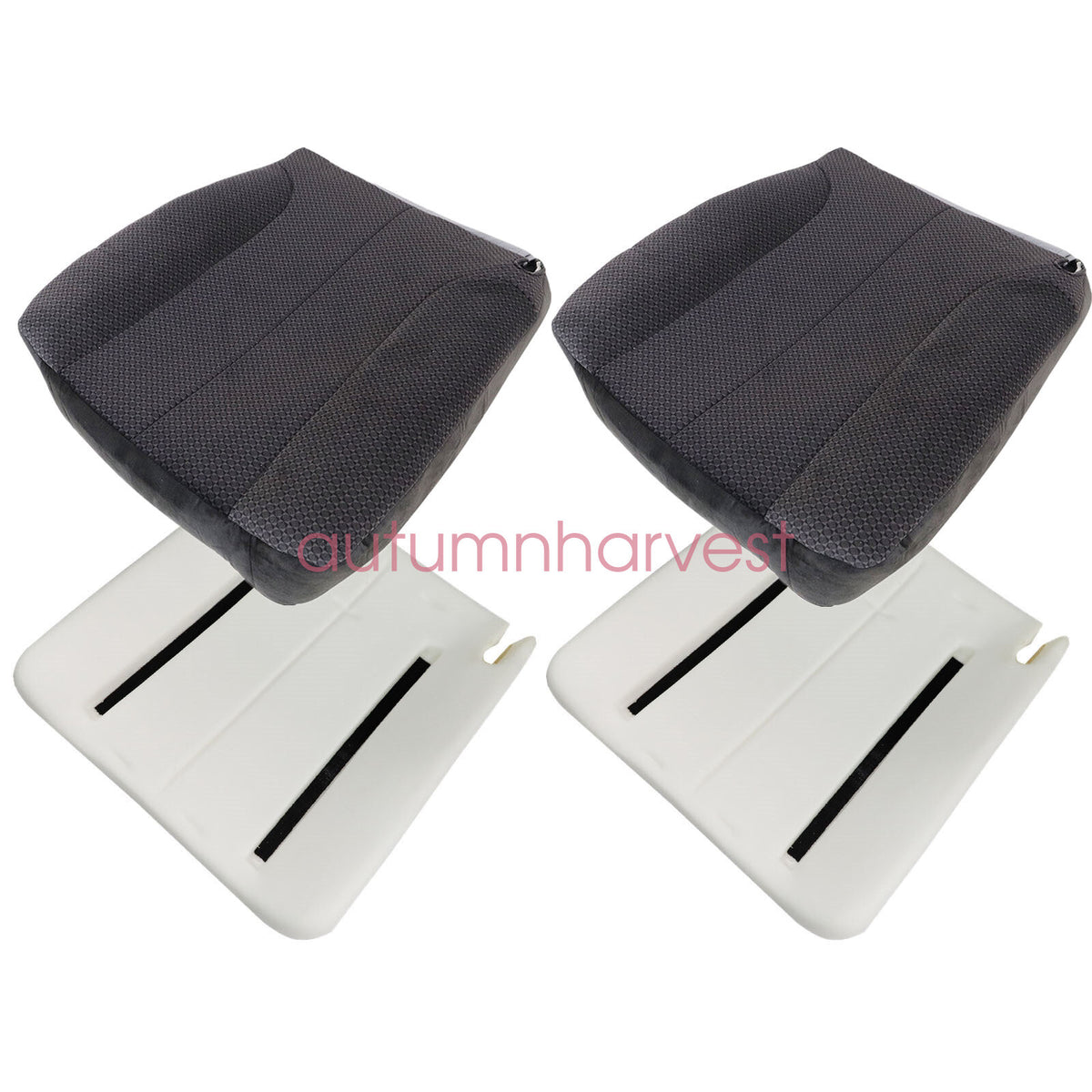 For 2002-2005 Dodge Ram 1500 2500 3500 Front Seat Cover Gray & Foam Cushion