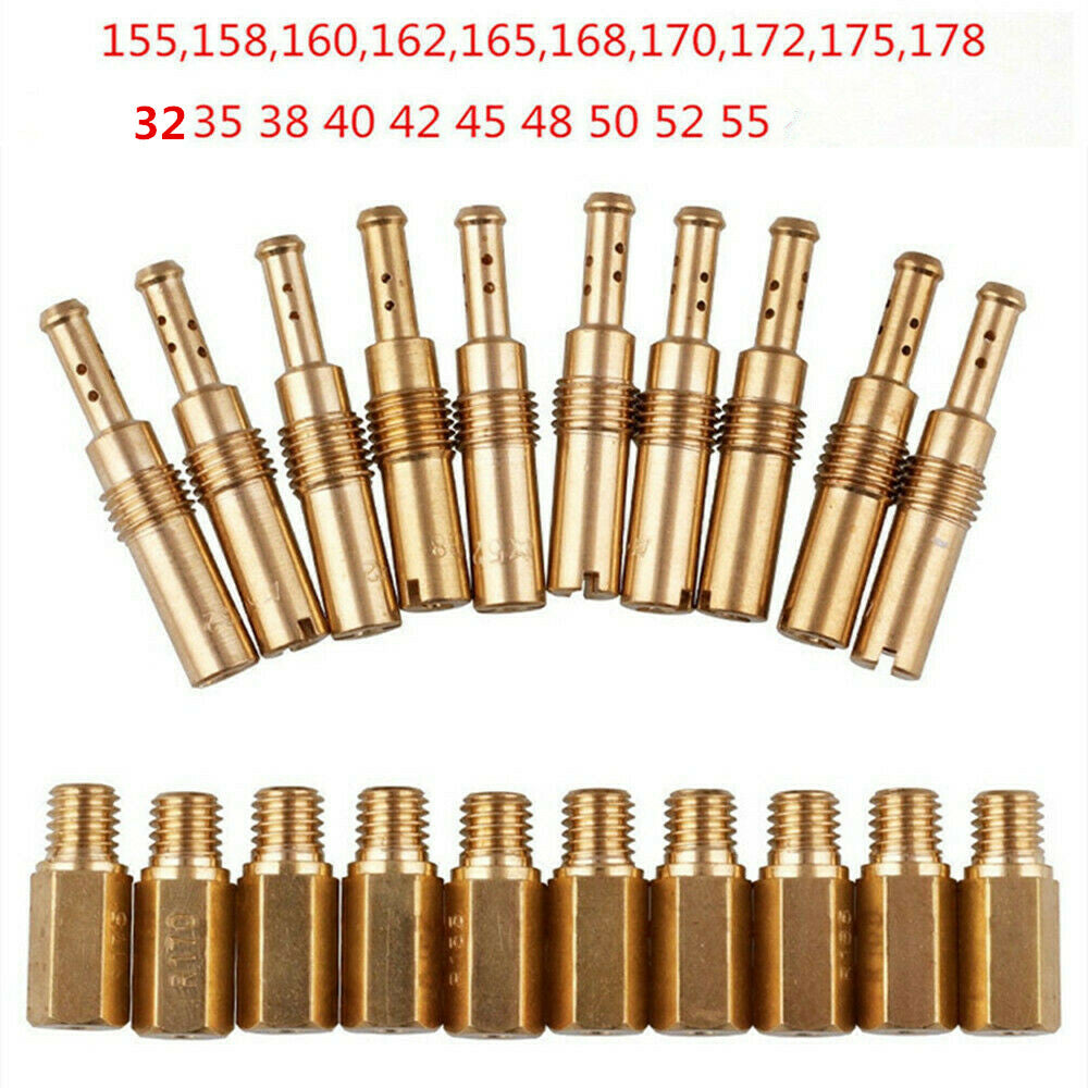For PWK Keihin OKO CVK PWM 10Pcs Slow Pilot Jet 10Pcs Carburetor Main Jet kit
