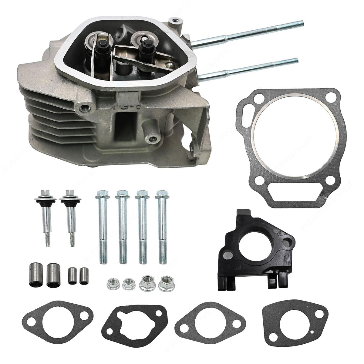 For Honda GX340 GX390 11HP 13HP: Assembled Cylinder Head w/Rockers & Springs