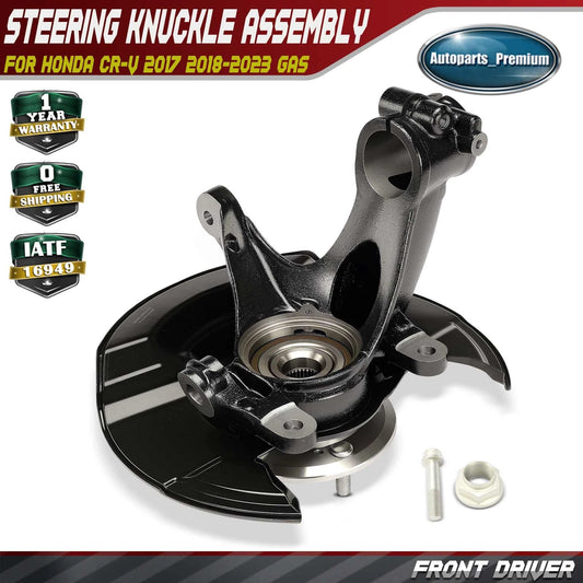 Steering Knuckle¡ê|Hub Bearing Assembly Fits Honda CR-V 2017 2018 2019 2020-2023