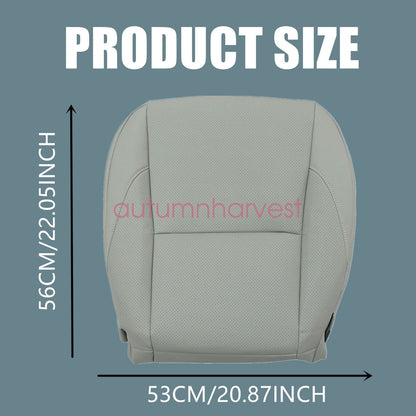 For 2007-2012 Lexus ES350 Front Bottom & Lean Back Leather Seat Cover Light Gray