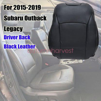 New Driver Top Leather Seat Cover Black For 2017 2018 2019 Subaru Outback Legacy