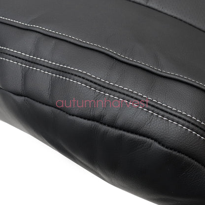 Fits 2015-2017 Ford F150 Lariat Driver & Passenger Bottom & Top Seat Cover Black