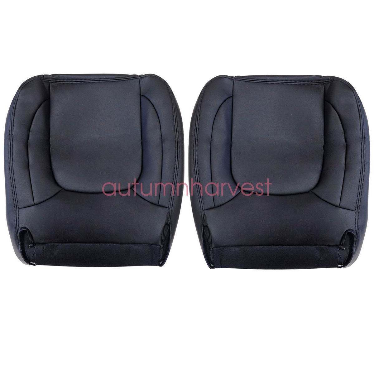 Driver Passenger Bottom Seat Cover Fits 2004 2005 Dodge Ram 1500 2500 3500 Black