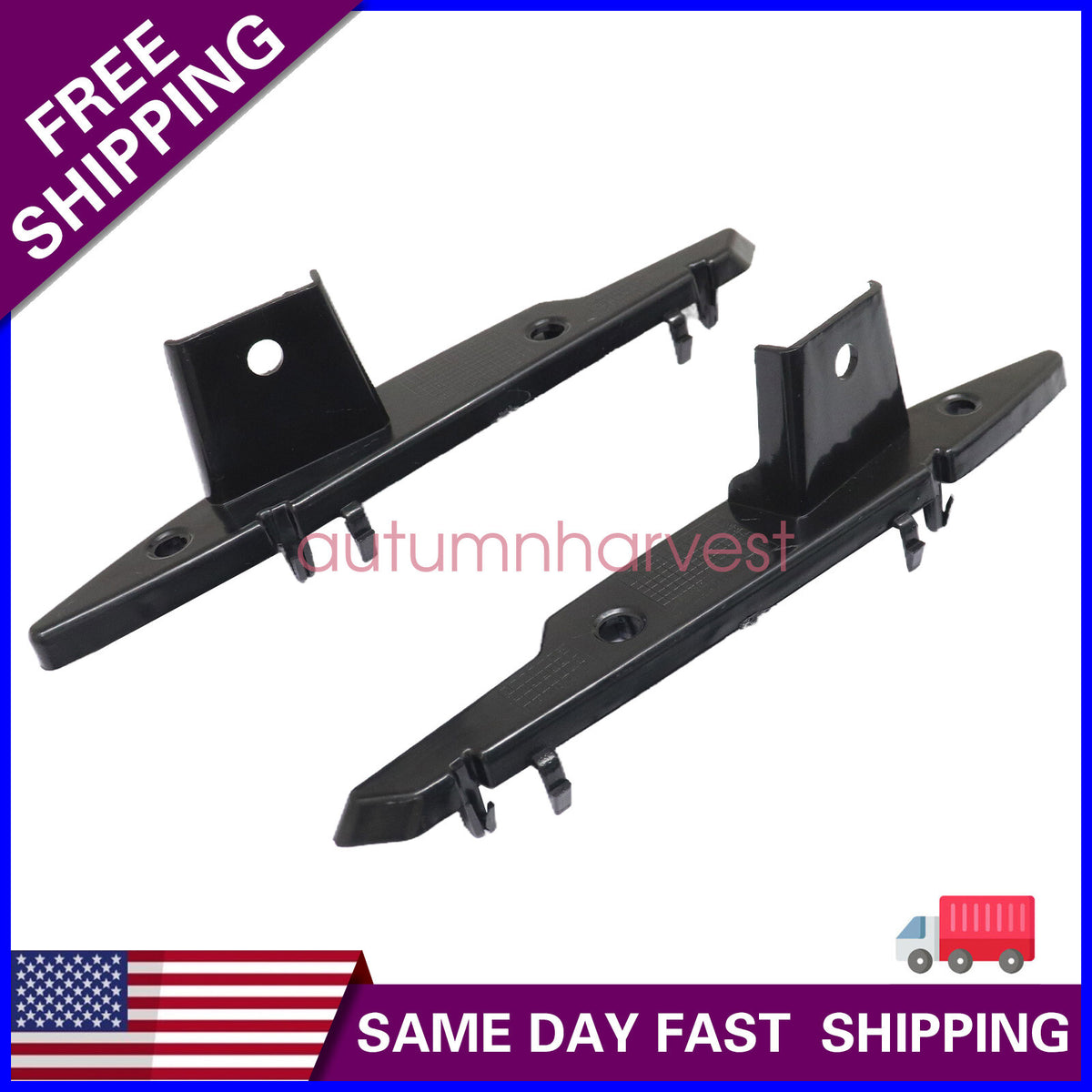 Set of 2 Bumper Face Bar Brackets Retainer Mounting Braces Lower For 2018 BMW X3