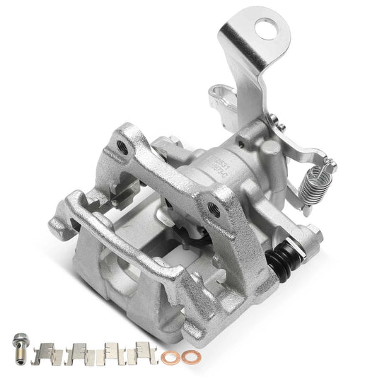 New Rear Driver Brake Caliper with Bracket and Piston Fits Nissan Sentra 2020-24