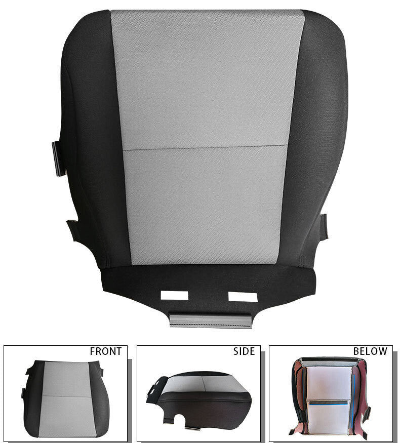 For 2007-2014 Chevy Silverado 1500 2500 3500 HD Driver Bottom Cloth Seat Cover