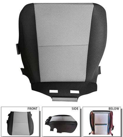For 2007-2014 Chevy Silverado 1500 2500 3500 HD Driver Bottom Cloth Seat Cover