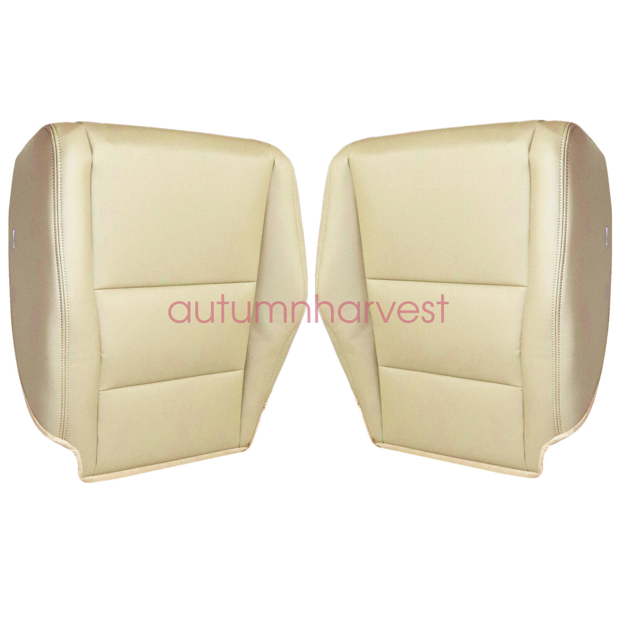 Fit For 2008-2012 Honda Accord Driver&Passenger Bottom Leather Seat Cover Beige