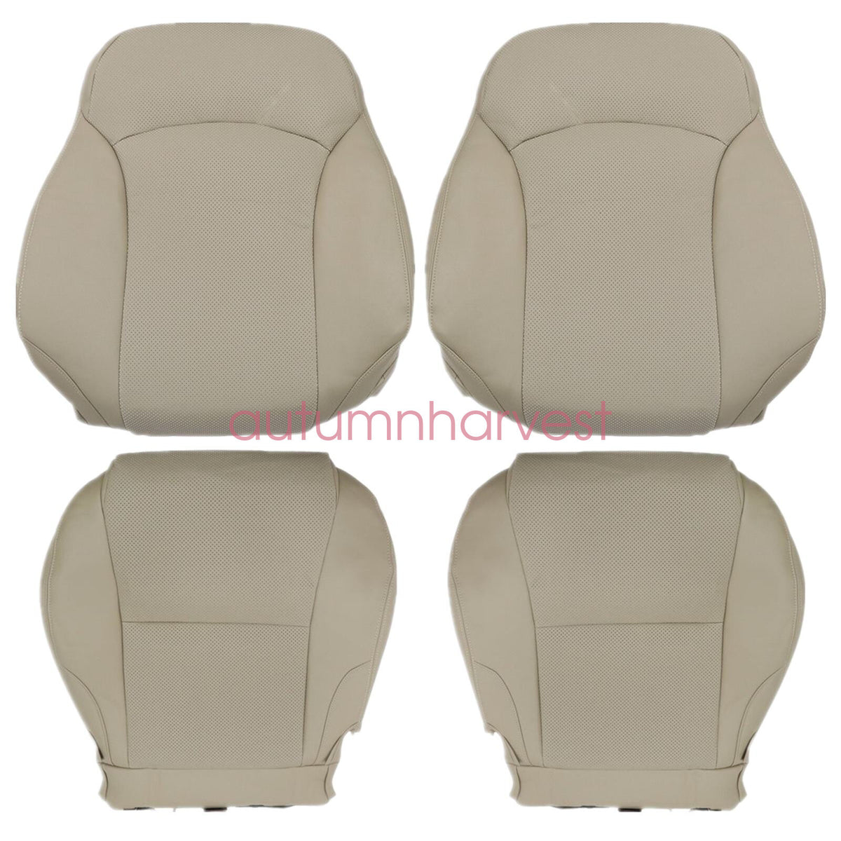 2006 to 2013 For Lexus IS250 IS350 2xTop & 2x Bottom Leather Seat Covers Tan