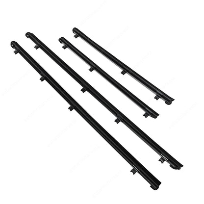 New For Toyota 4Runner Lexus GX460 Front Rear Inner Door Glass Weatherstrip Set