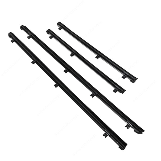 New For Toyota 4Runner Lexus GX460 Front Rear Inner Door Glass Weatherstrip Set