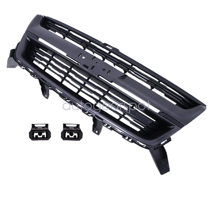 Fits 2015-2020 Chevrolet Colorado Gloss Black Front Upper Grille Grill Replace