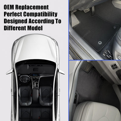 Replacement Velour Floor Mats Carpet 2Pcs For 2005-2012 Porsche Boxster & Cayman