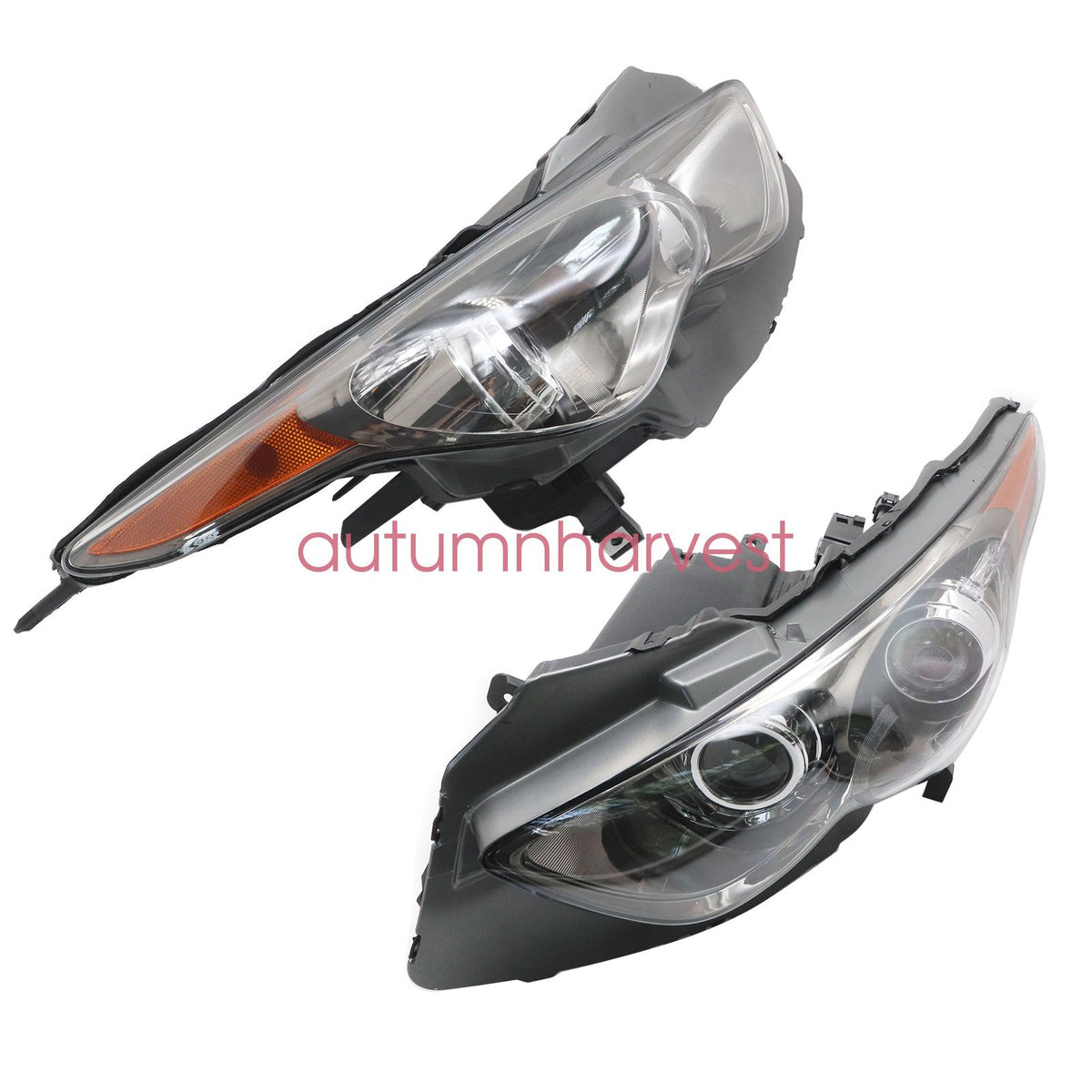 2x Headlights For 2009-2013 Infiniti FX35 FX50 QX70 14-17 w/o Sport Pkg Non-AFS