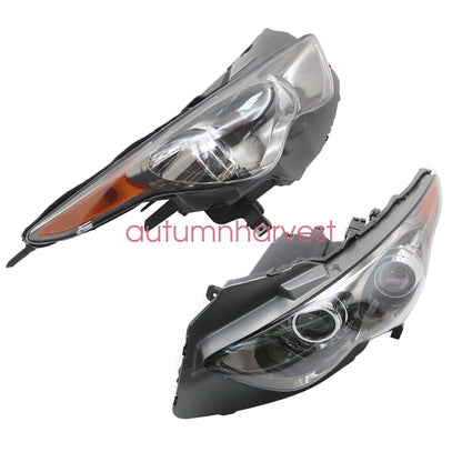 2x Headlights For 2009-2013 Infiniti FX35 FX50 QX70 14-17 w/o Sport Pkg Non-AFS