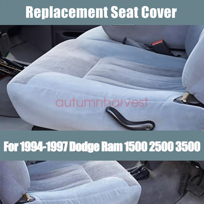 For 94-97 Dodge Ram Driver & Passenger Bottom & Back Cloth Seat Cover Gray 4PCS
