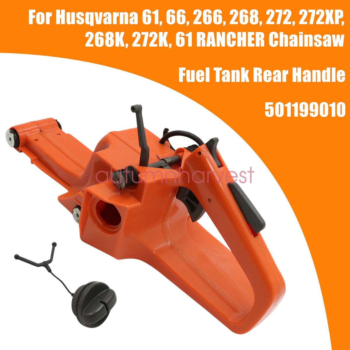 Fuel Tank Assembly Cap Kit For Husqvarna 61 66 266 268 272 XP Chainsaw 501199010