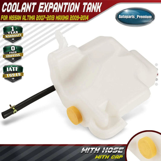 New Coolant Expansion Tank w/Cap & Hose For Nissan Maxima 2009-2014 V6 3.5L