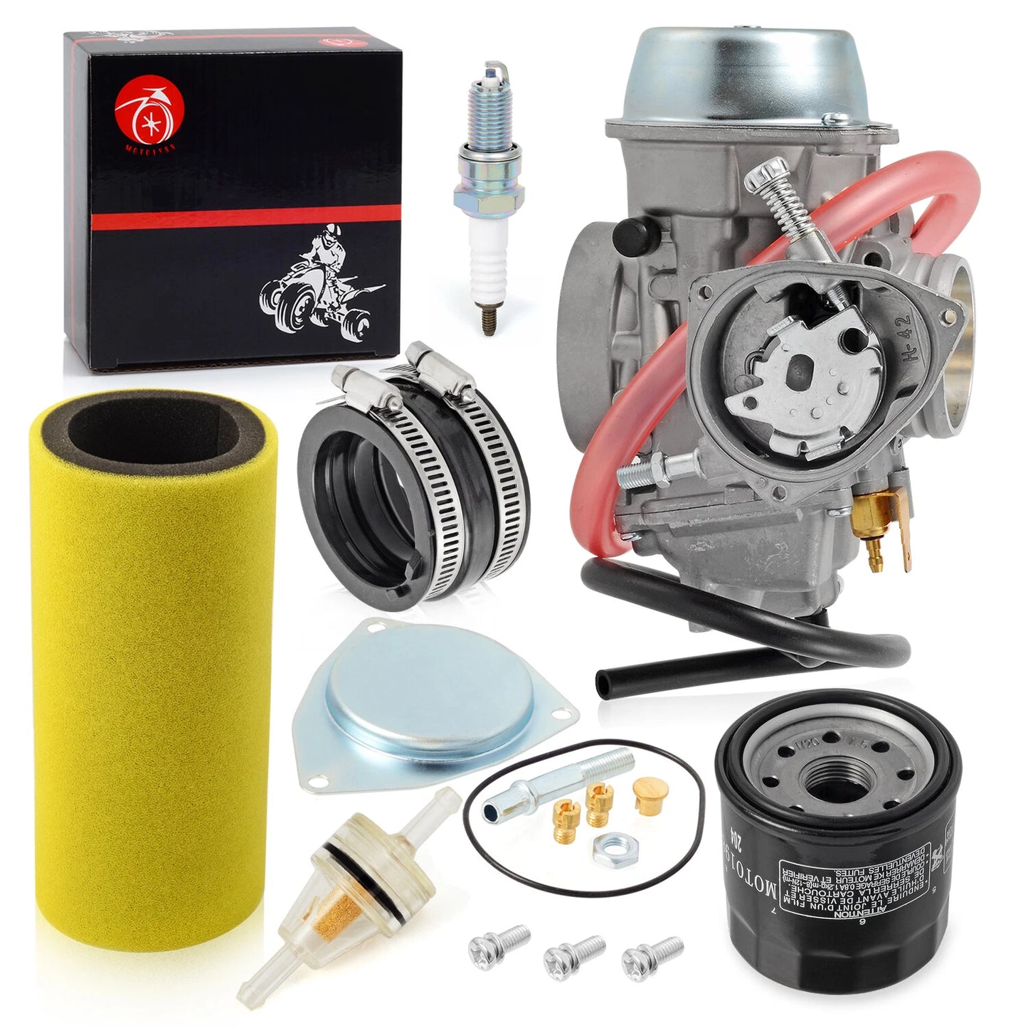 NEW Carburetor Carb With Kit For 2004-2007 Yamaha Rhino 660 YXR660F 4-Stroke ATV