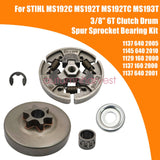 Clutch Drum Sprocket Spur 3/8" Picco 6T For STIHL MS192T MS193T MS194T Chainsaw