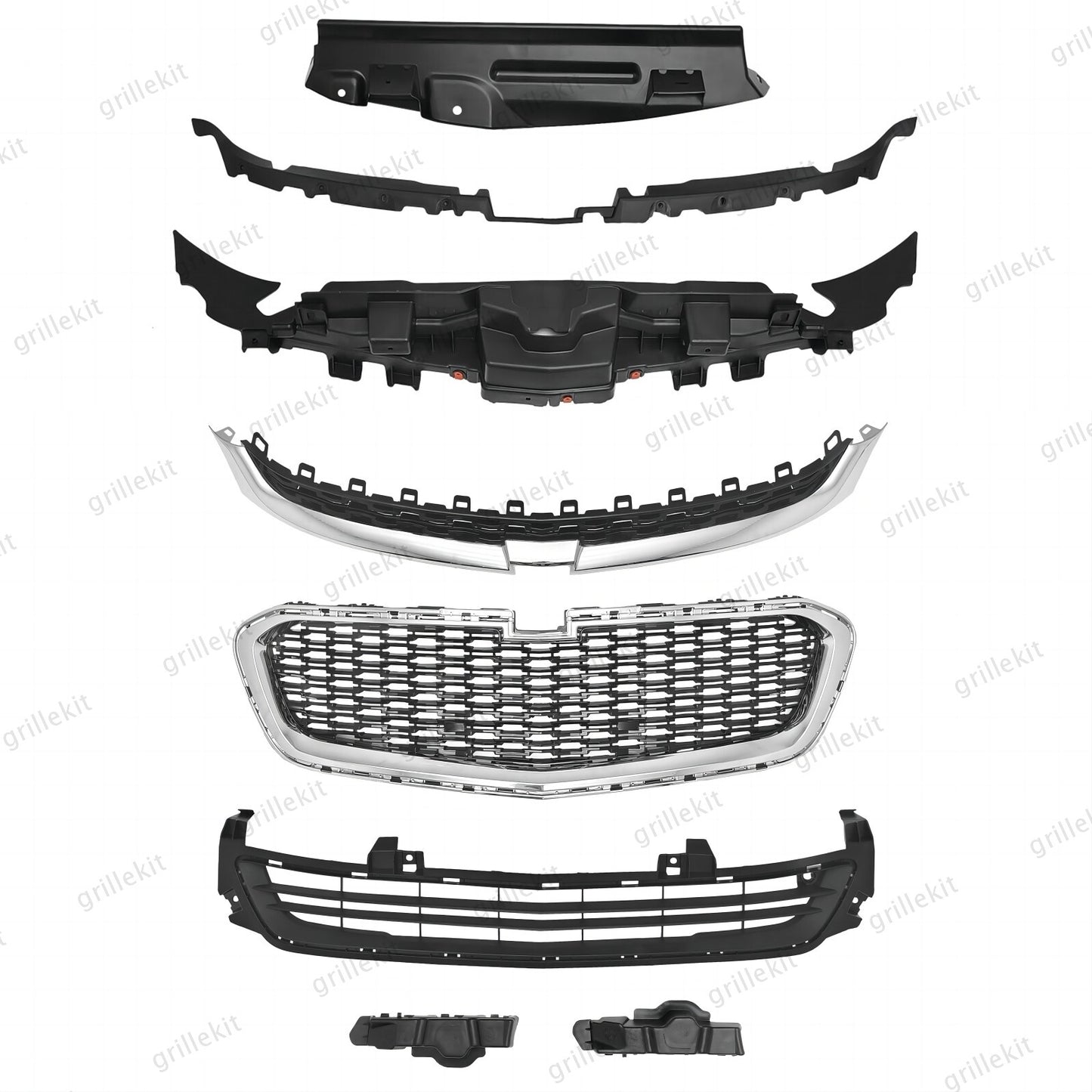 Front Bumper Grille Radiator Kit For 2014-2016 Chevrolet Chevy Malibu 20489654