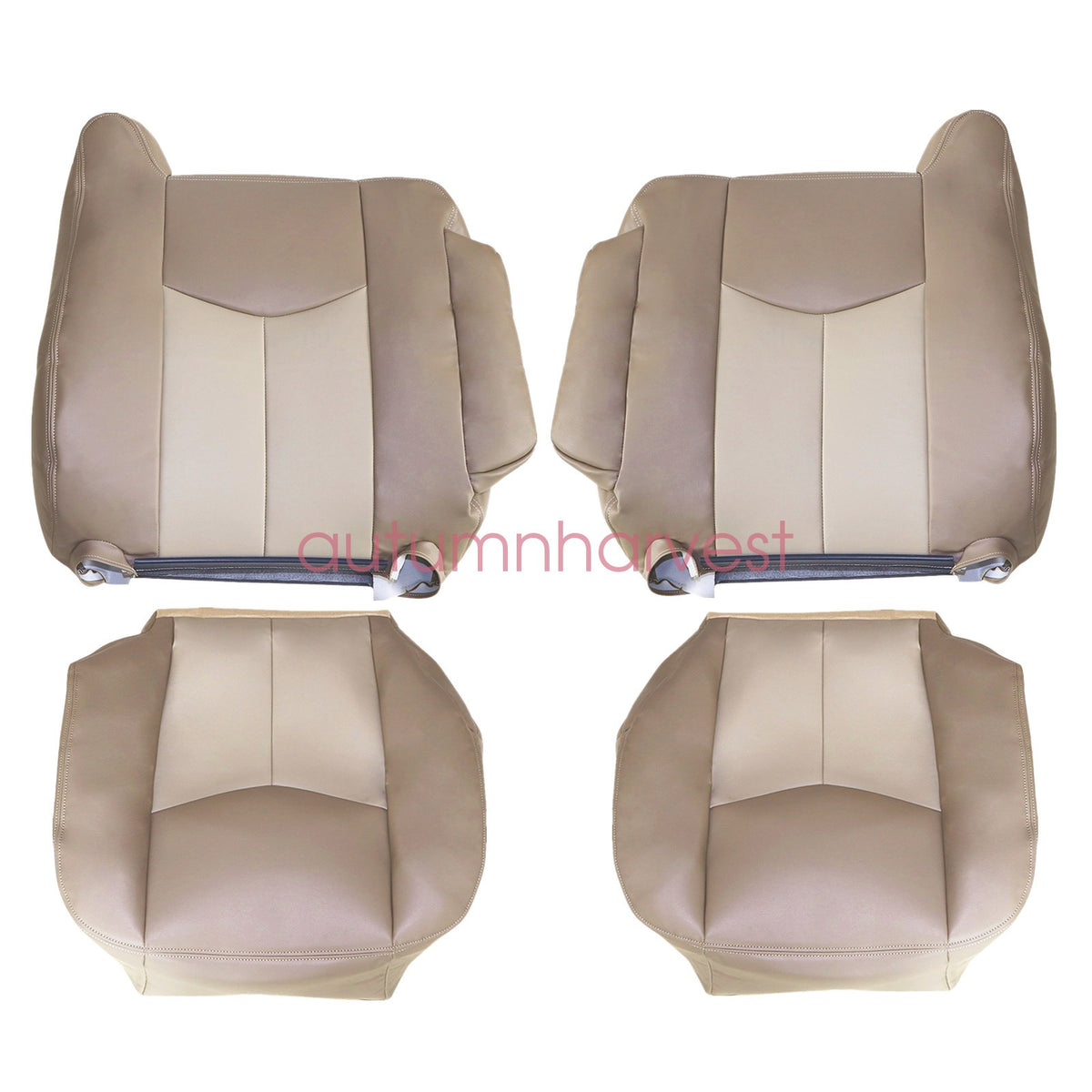 For 2003 2004 2005 GMC Yukon Sierra Denali Back & Bottom Seat Cover Tan