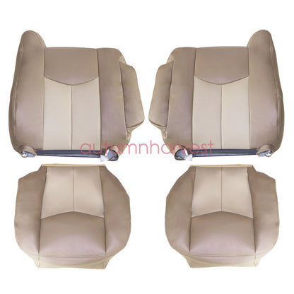 For 2003 2004 2005 GMC Yukon Sierra Denali Back & Bottom Seat Cover Tan