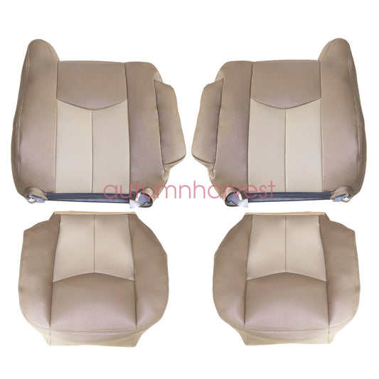 For 2003 2004 2005 GMC Yukon Sierra Denali Back & Bottom Seat Cover Tan