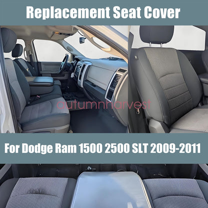 Fits Dodge Ram 1500 2500 3500 SLT 2009-2012 Driver Bottom Cloth Seat Cover Gray
