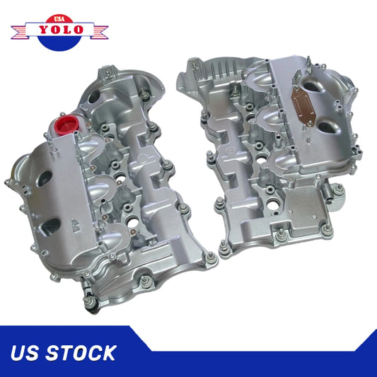 Pair Aluminum Valve Cover Fits For Land Rover Discovery Range Rover 3.0 V6 306DT