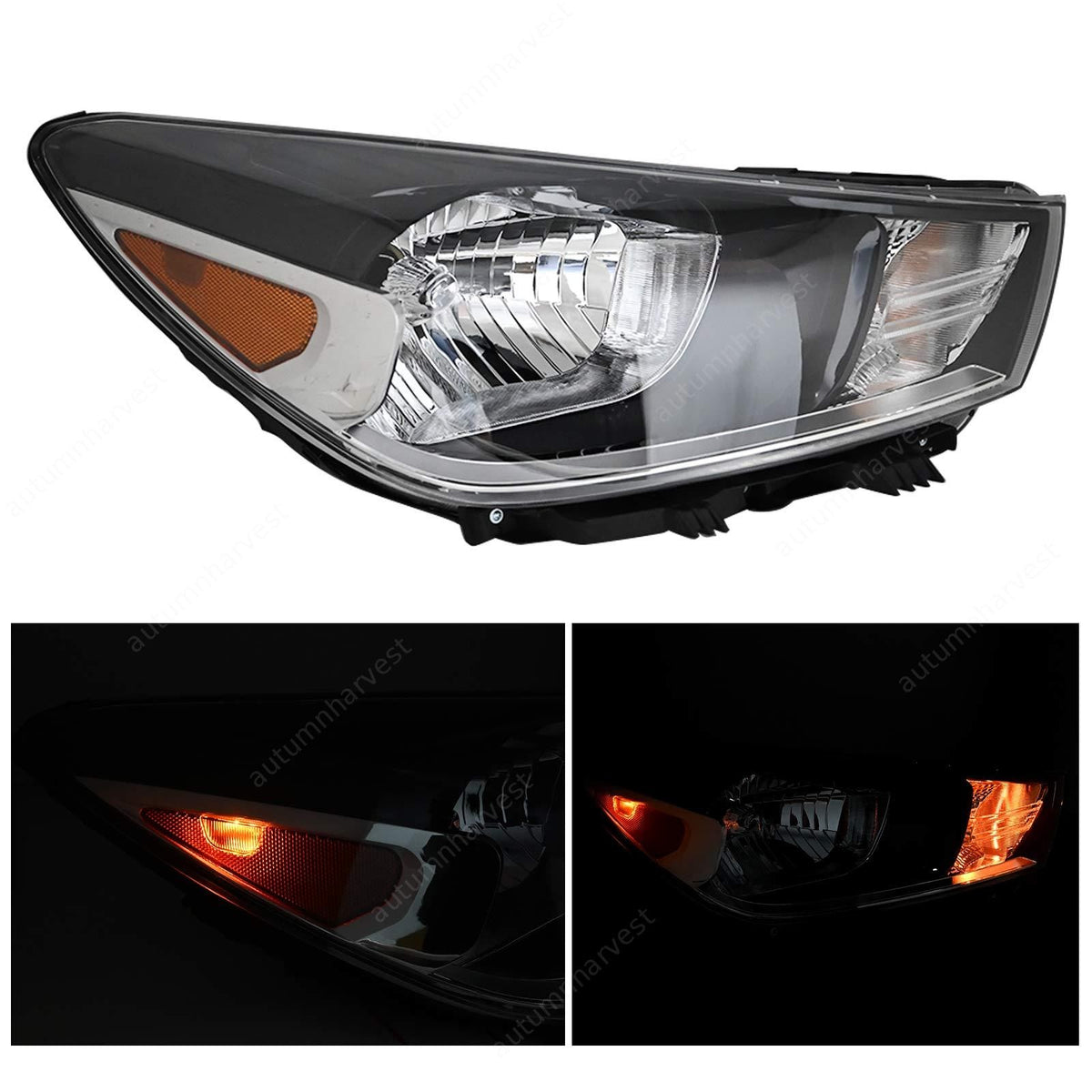 Headlight for 2018 2019 2020 Kia Rio 92102-H9000 Halogen Passenger Right Side
