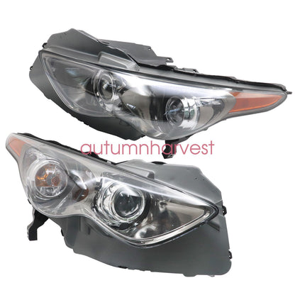 2x Headlights For 2009-2013 Infiniti FX35 FX50 QX70 14-17 w/o Sport Pkg Non-AFS