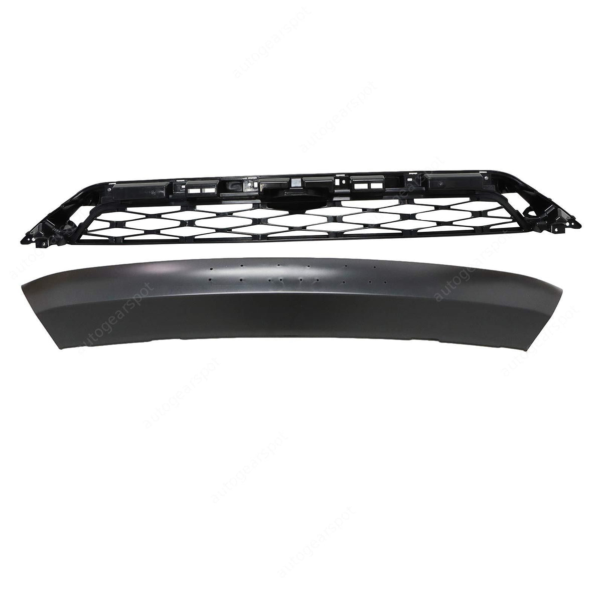 For 2014-2019 Toyota 4Runner Limited Mesh Front Bumper Upper Grille Matte Black